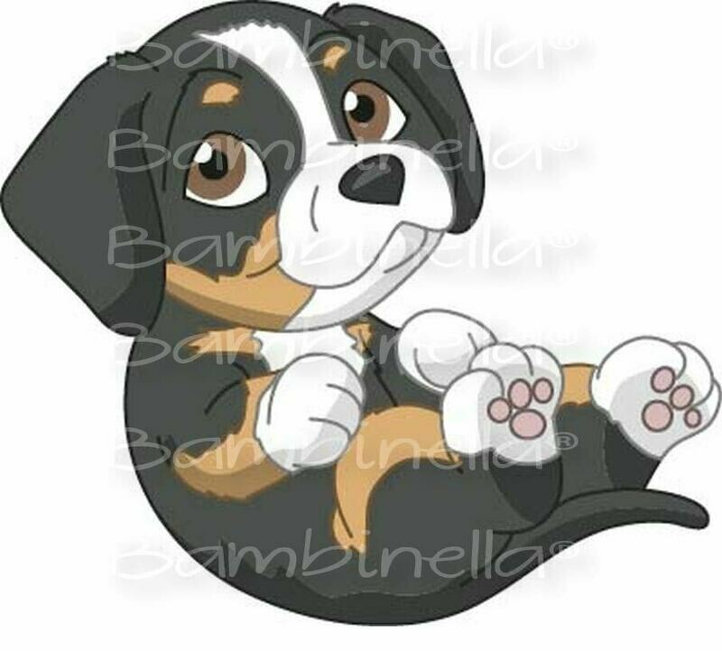 Bügelbild Velour/Flock Bügelapplikation - Motiv: Hund Entlebucher Sennenhund Bügelbild Velour/Flock Bügelapplikation - Motiv: Hund Entlebucher Sennenhund