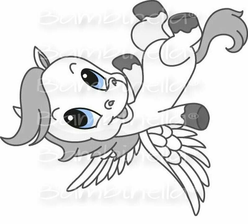 Bügelbild Velour/Flock Bügelapplikation: Pegasus Bügelbild Velour/Flock Bügelapplikation: Pegasus