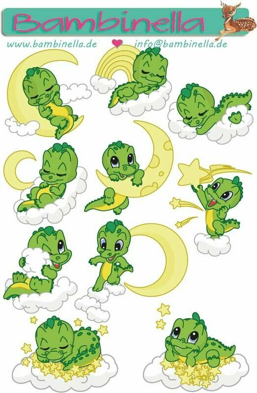 Stickerparade – Kroko über den Wolken - 10 Sticker Stickerparade – Kroko über den Wolken - 10 Sticker
