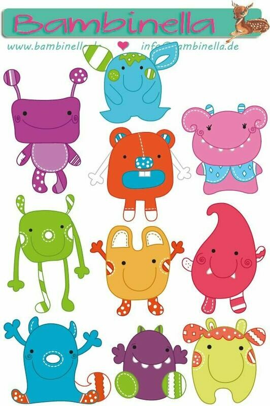 Stickerparade – Monster - 10 Sticker