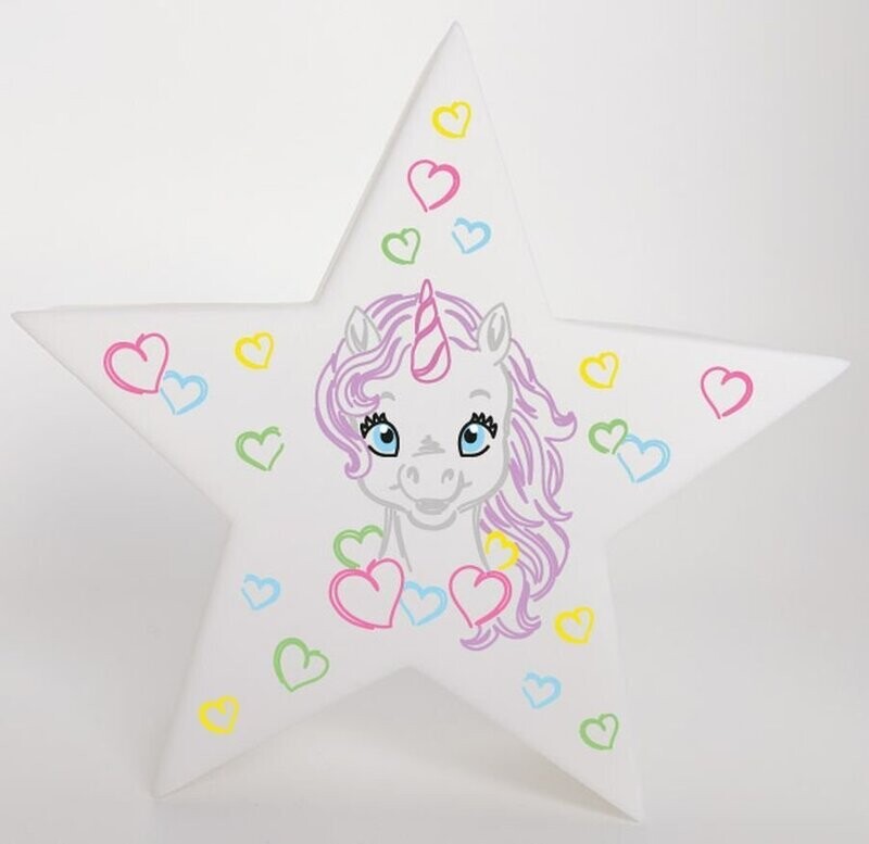 LED Deko Stern Leuchte Motiv Einhorn LED Deko Stern Leuchte Motiv Einhorn