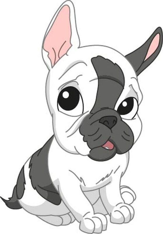 Bügelbild Velour/Flock Bügelapplikation: Französische Bulldogge Bügelbild Velour/Flock Bügelapplikation: Französische Bulldogge
