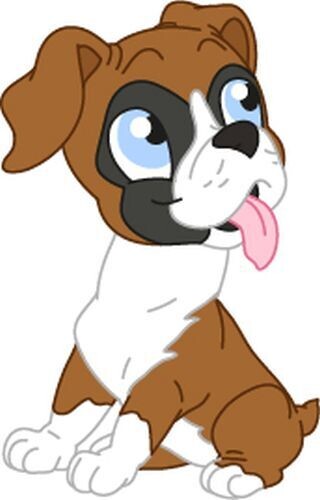 Bügelbild Velour/Flock Bügelapplikation: Hund Boxer Bügelbild Velour/Flock Bügelapplikation: Hund Boxer