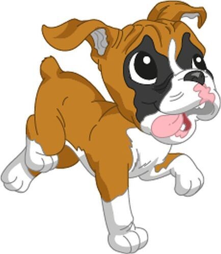 Bügelbild Velour/Flock Bügelapplikation: Hund Boxer Bügelbild Velour/Flock Bügelapplikation: Hund Boxer