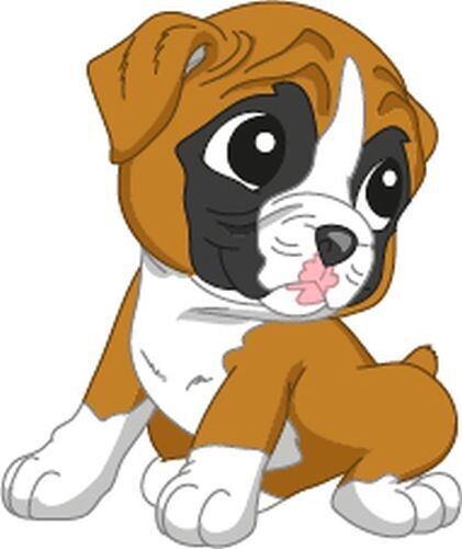 Bügelbild Velour/Flock Bügelapplikation: Hund Boxer Bügelbild Velour/Flock Bügelapplikation: Hund Boxer