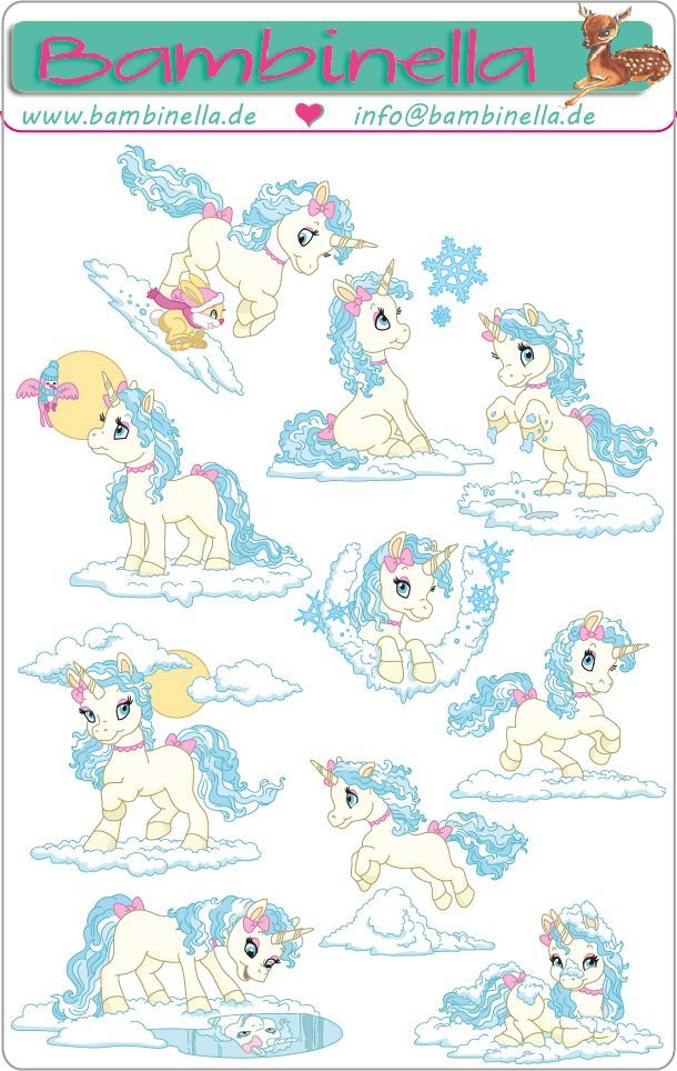 Stickerparade – Einhorn - 10 Sticker