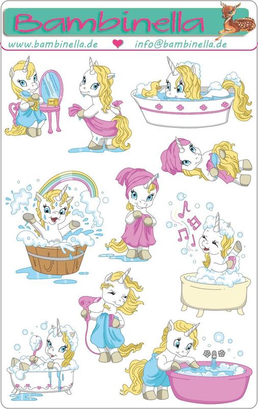 Stickerparade – Einhorn - 10 Sticker Stickerparade – Einhorn - 10 Sticker