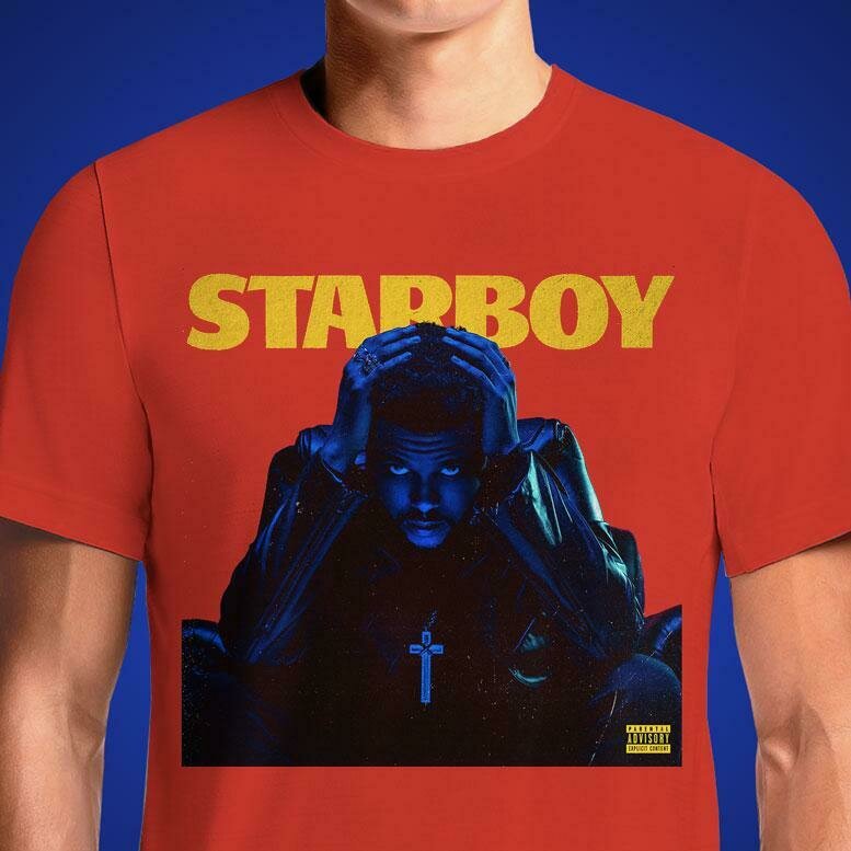 The Weeknd - Starboy (official) ft. Daft Punk T-Shirt Men's Color T Shirt