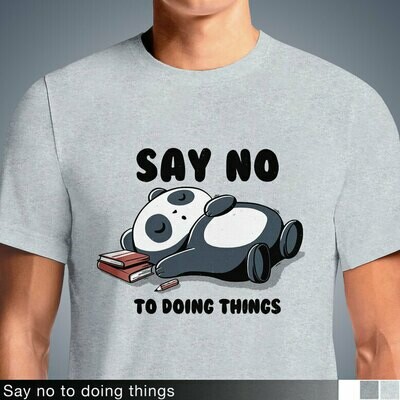 Say no to doing things