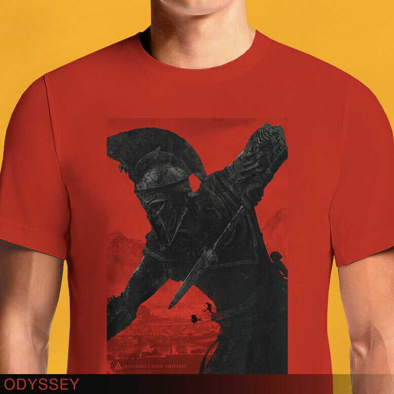 Assassin's Creed Odyssey Spartan Gaming Red T-Shirt