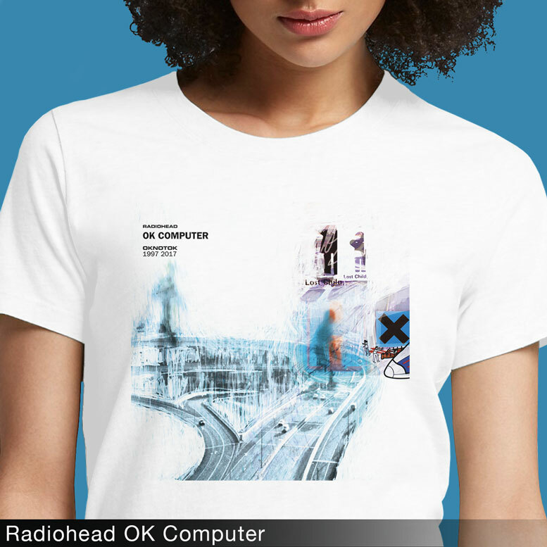 T Shirt Radiohead Logo Thom York ok Computer Musique 