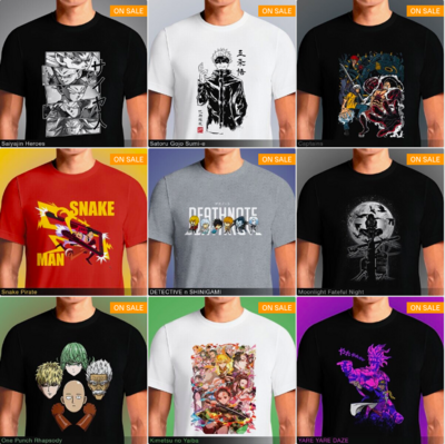 Awesome Anime T-Shirt Designs - Show Off Your Love for Anime in Style