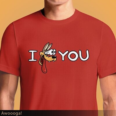 Join the Big Bad Wolf's Hollywood Adventure with the "I Awooga You" T-Shirt