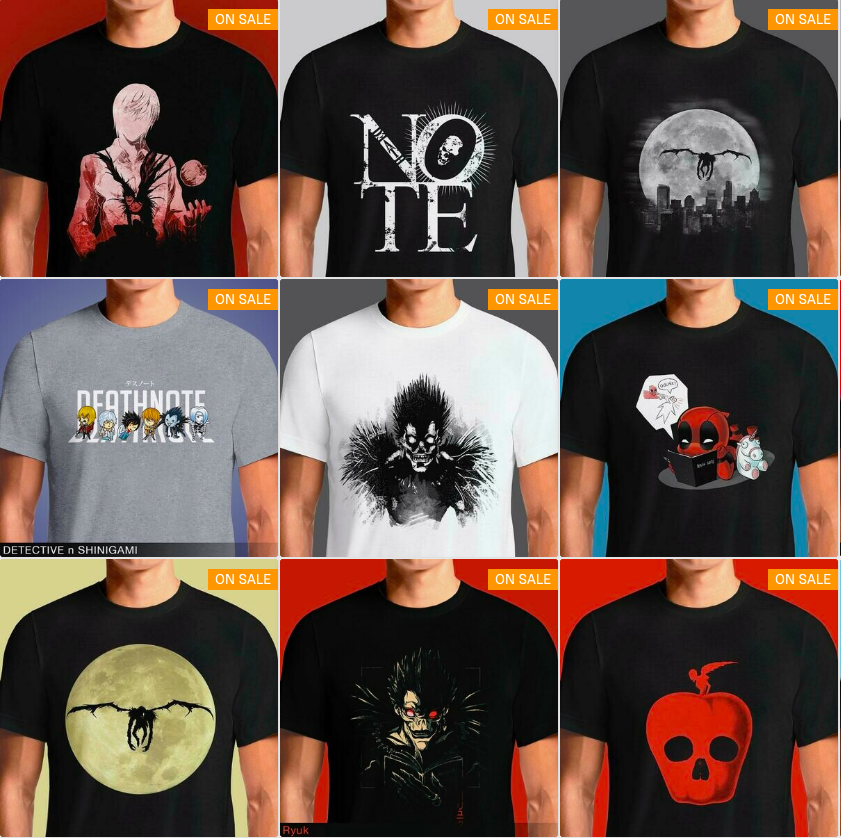 OSOM.in Death Note Ryuk Light TShirt Indian Customer Reviews
