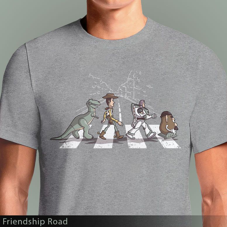 Toy Story Beatles Tribute Tshirt Friendship Road Design Exclusive