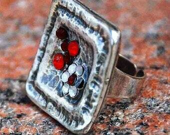 RING with Swarovski Crystals