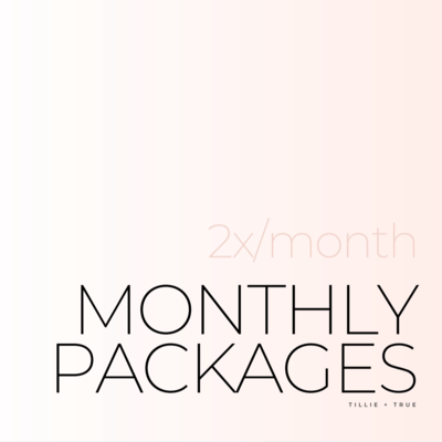 Monthly Packages: 2x/Month ($85/Session)