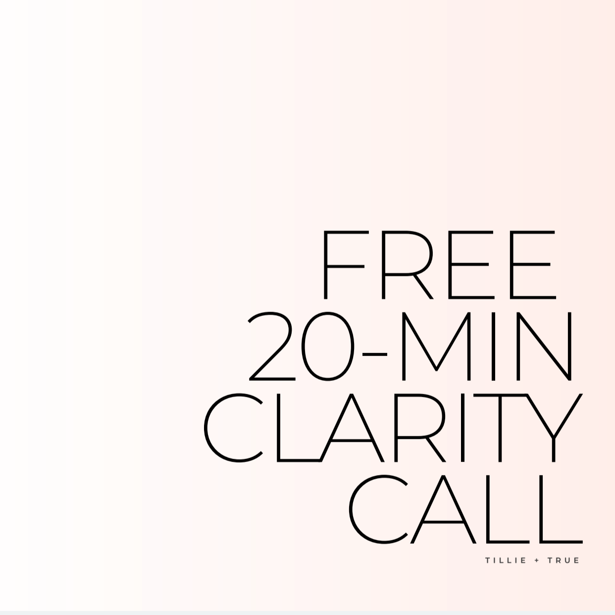Free 20-Minute Clarity Call