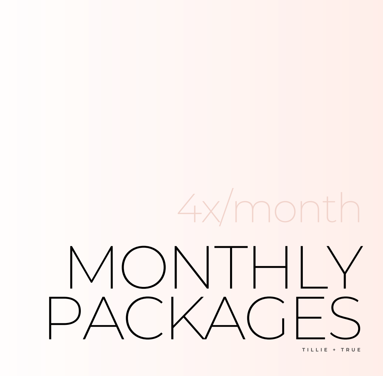 Monthly Packages: 4x/Month ($80/Session)