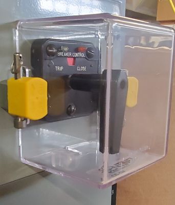 "CS-1M" and "CS-2M" MAGNETICALLY Held Control Switch Safety Cover,