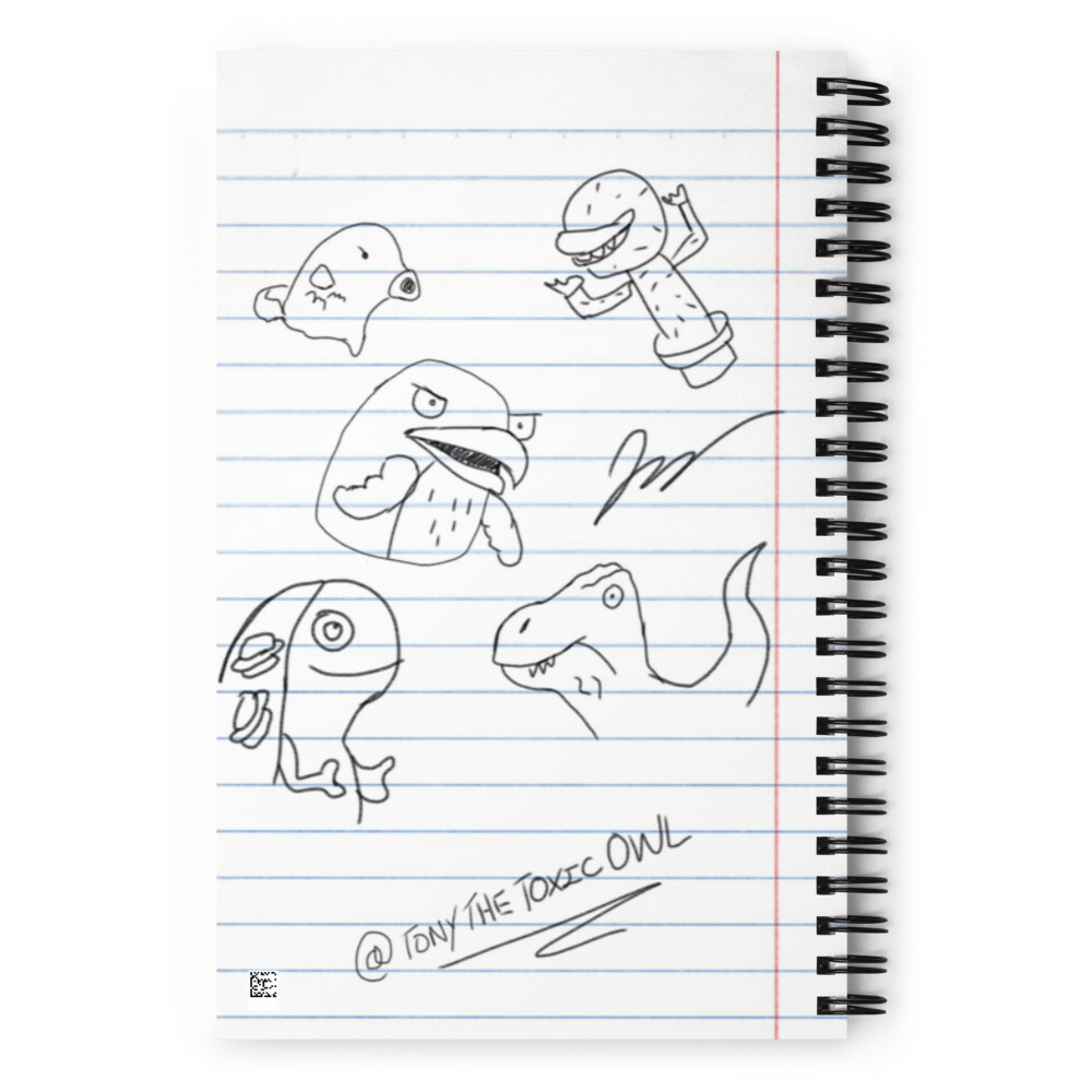 Tony the owl notebook