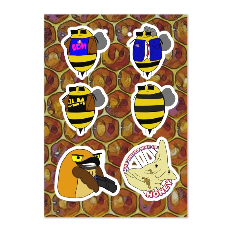 The Hive Sticker sheet