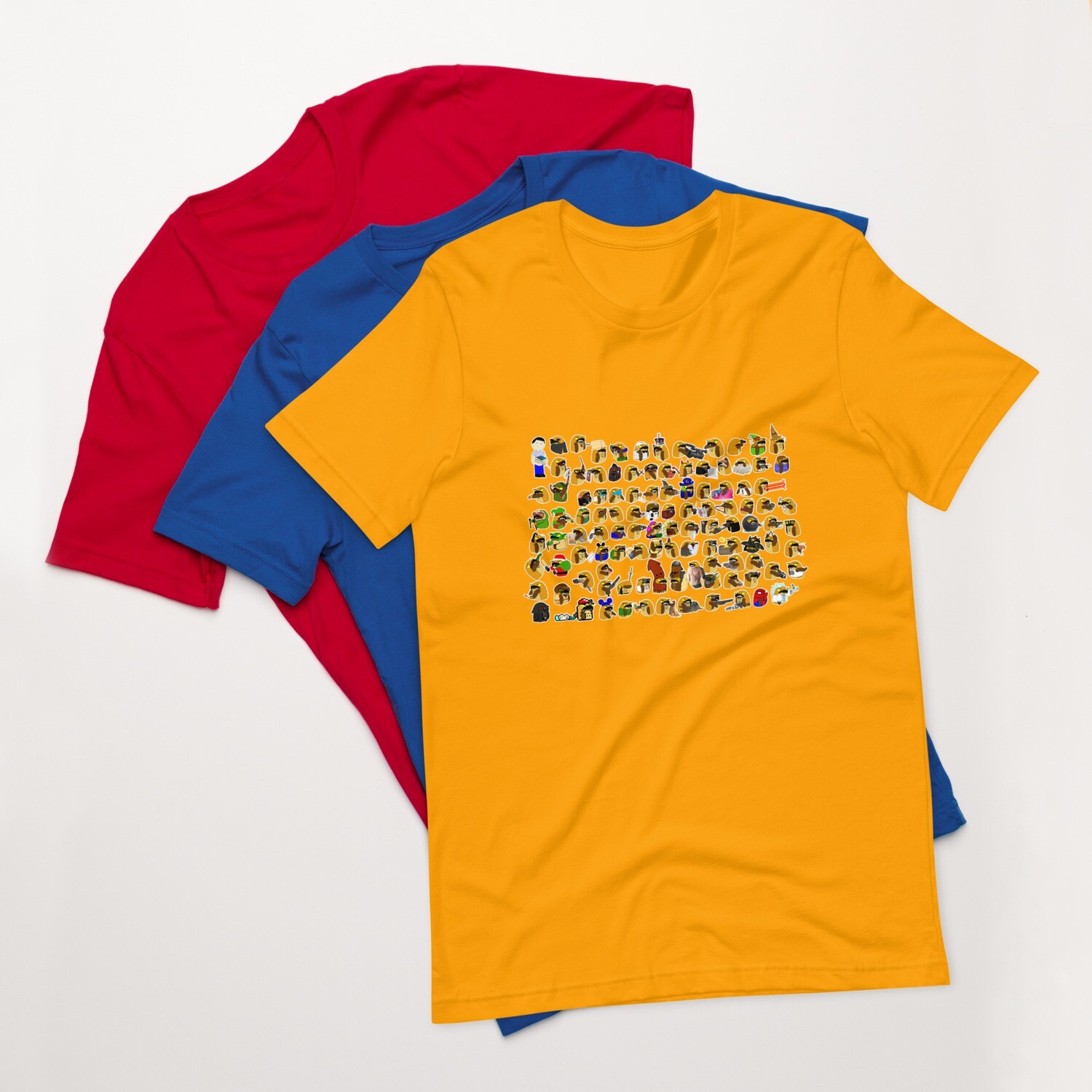 The many Tonys t-shirt