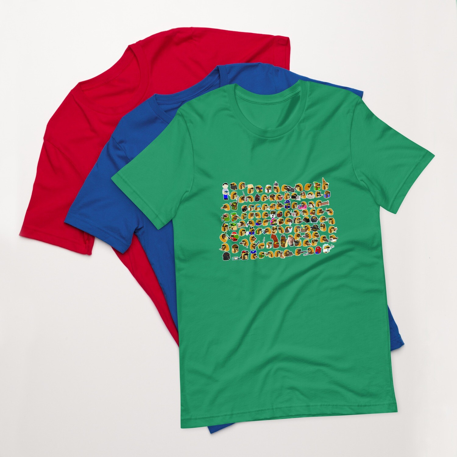 The many Tonys t-shirt