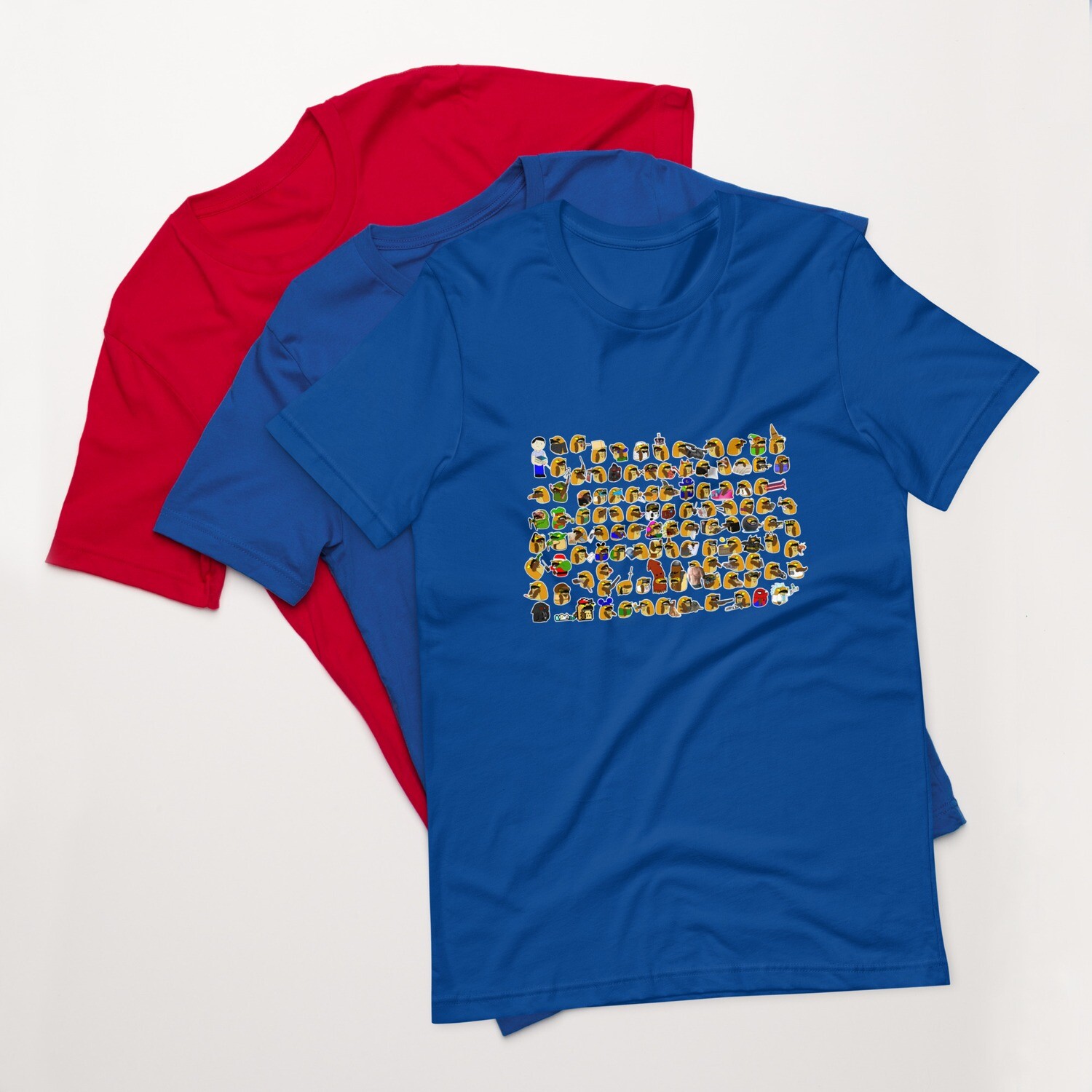 The many Tonys t-shirt