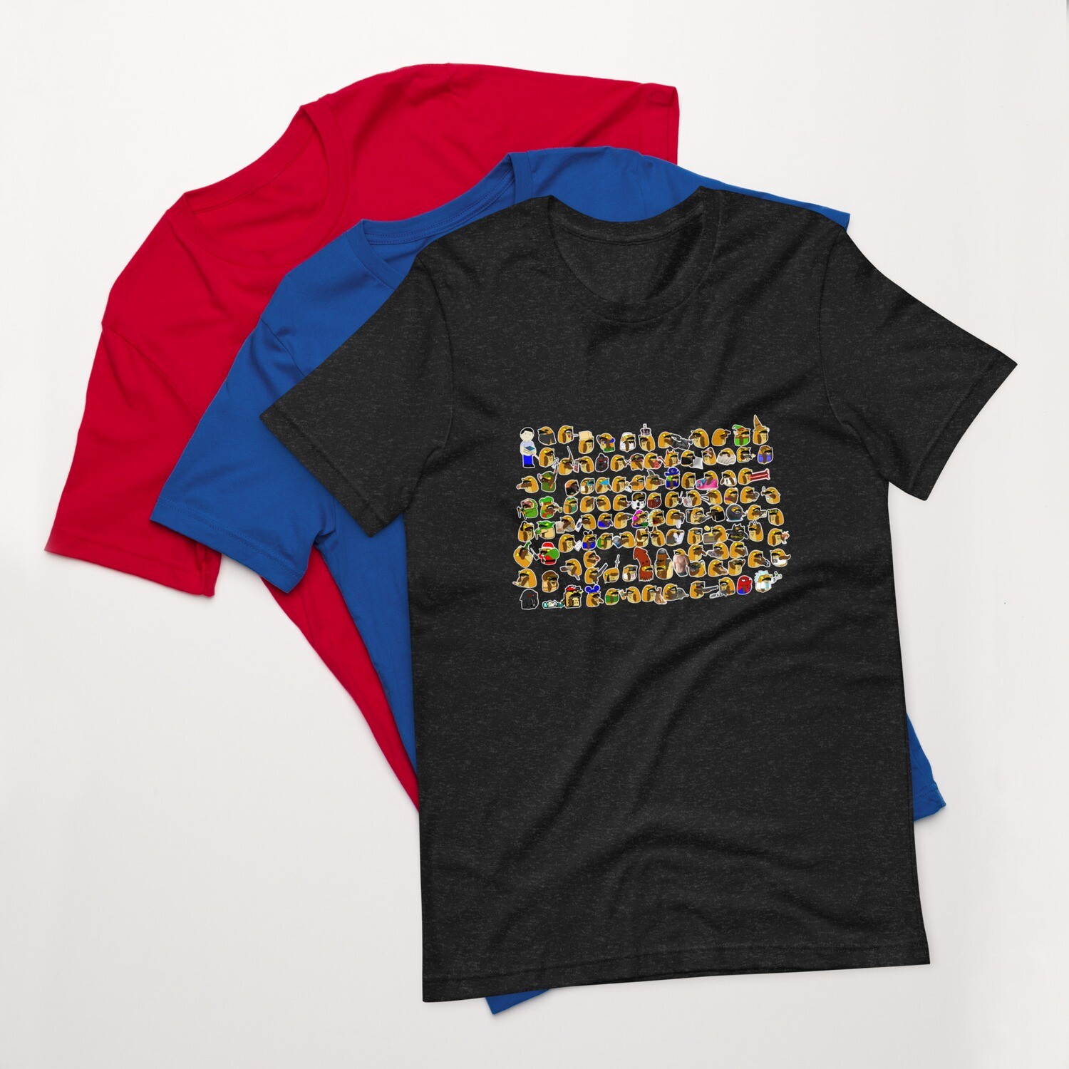 The many Tonys t-shirt