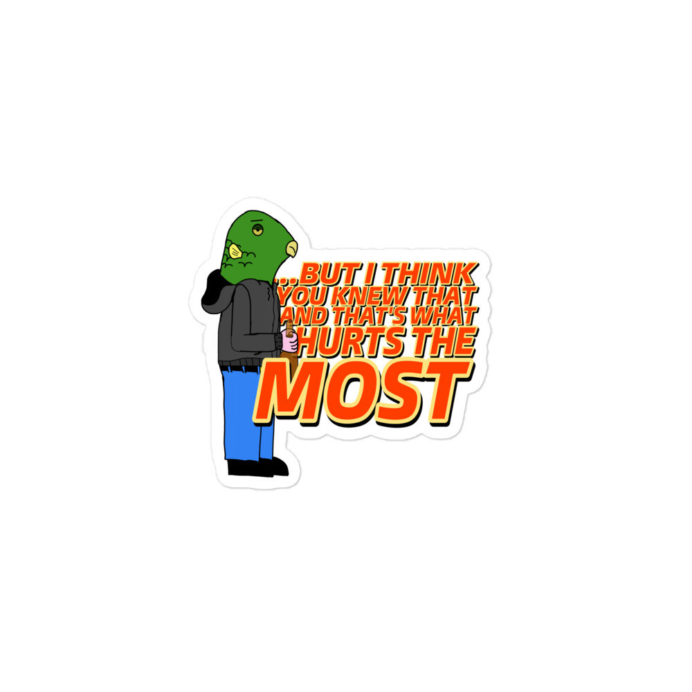 But I think you knew that stickers