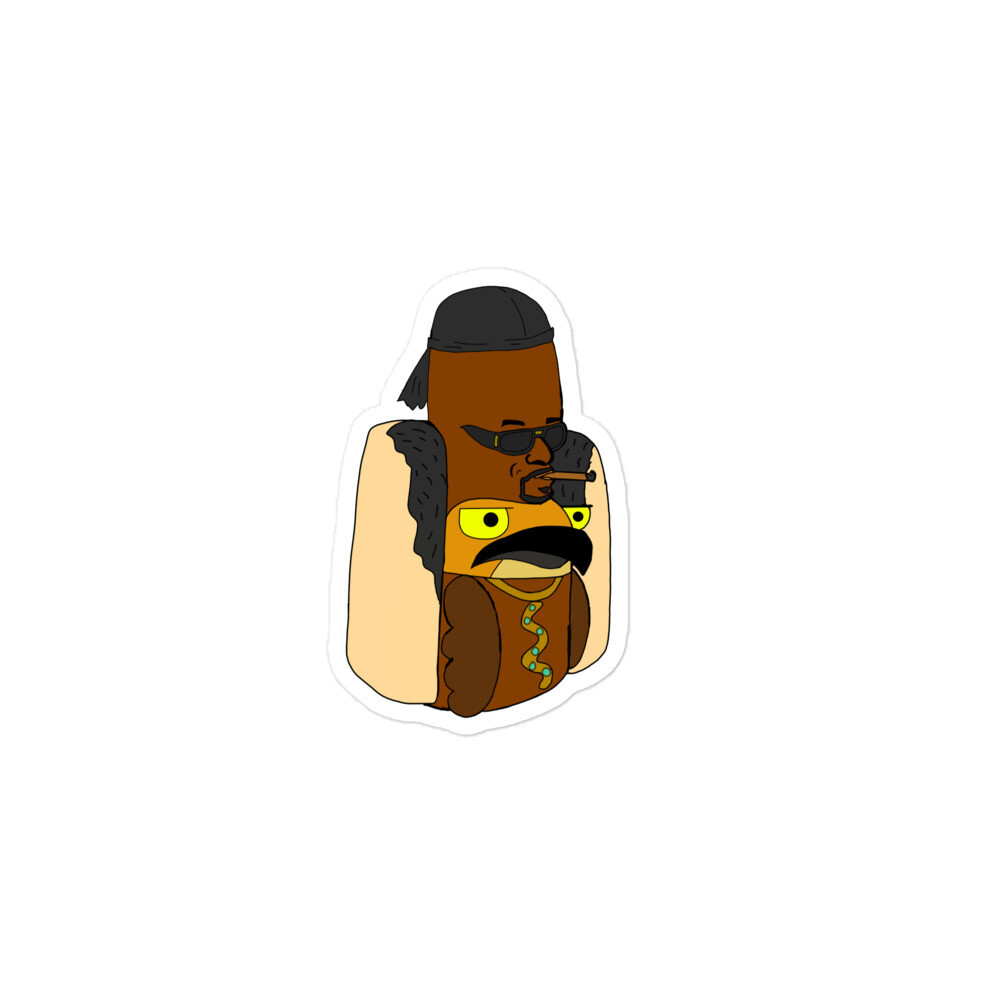 Tony snoop hot dog costume sticker