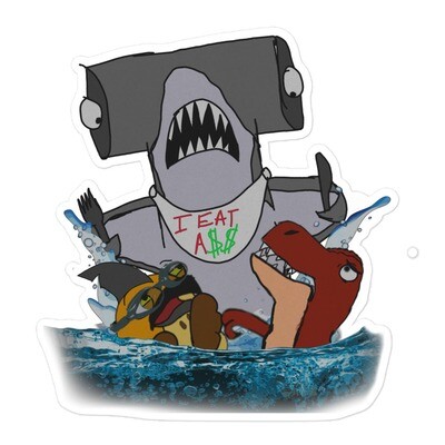 The A$$ Shark Attacks stickers