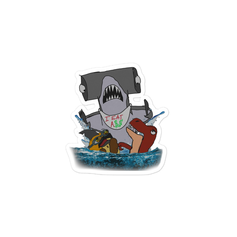 The A$$ Shark Attacks stickers