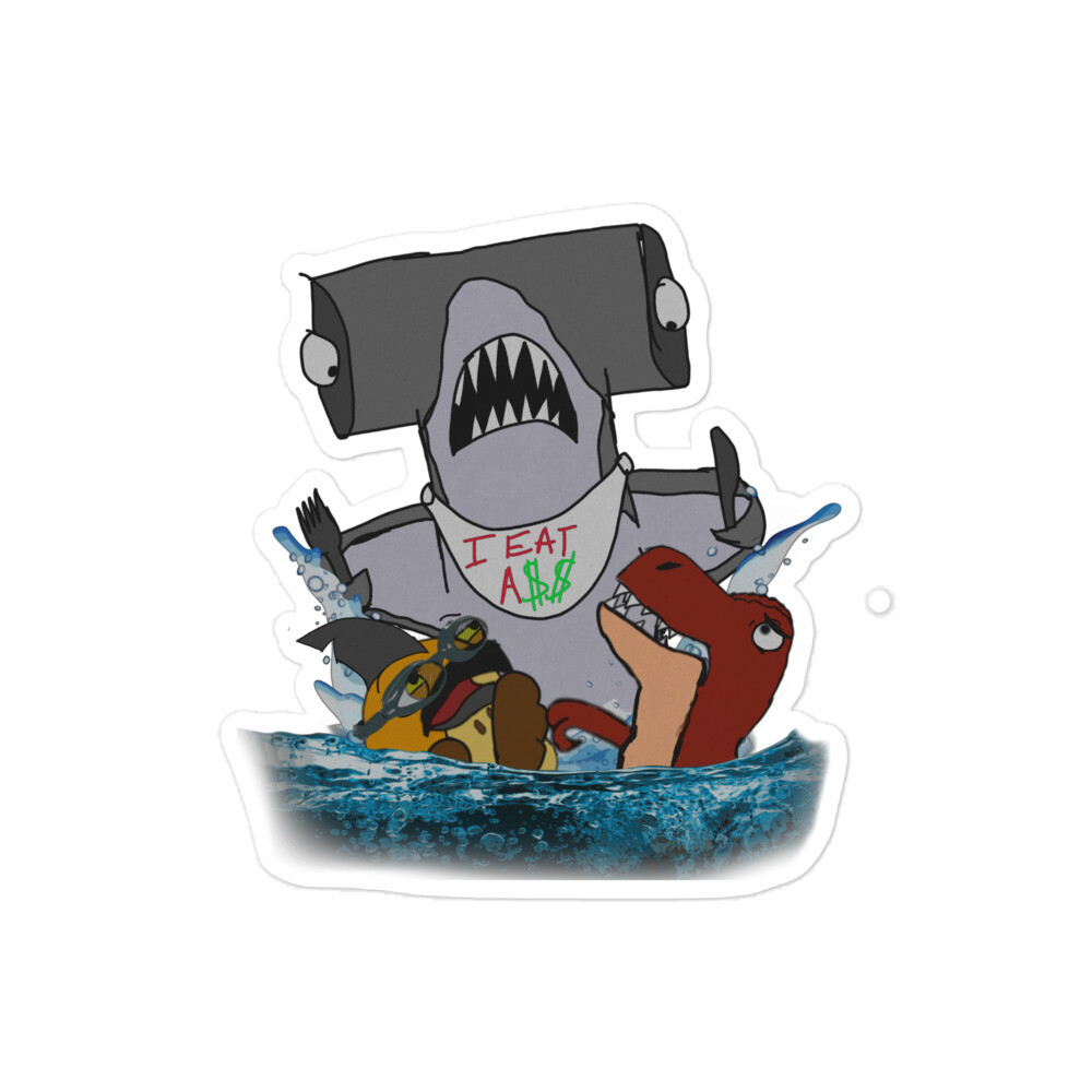 The A$$ Shark Attacks stickers