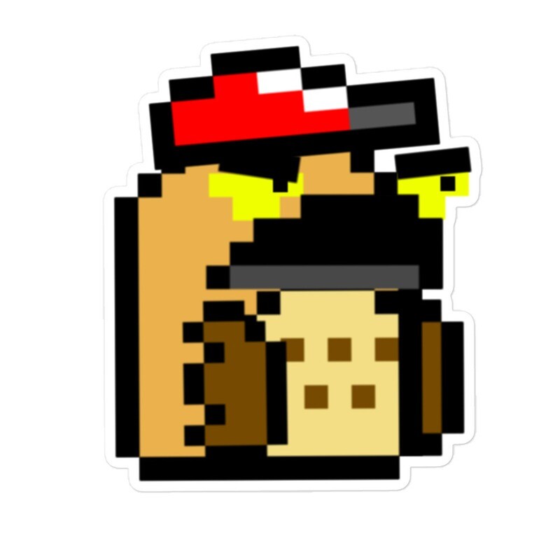 Pixel Tony stickers