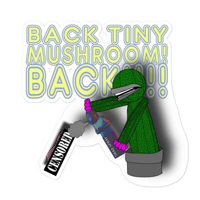 Back tiny mushroom! stickers