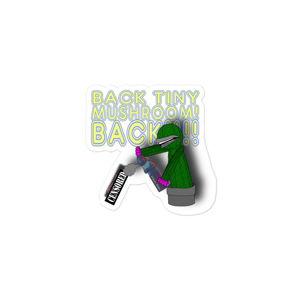 Back tiny mushroom! stickers