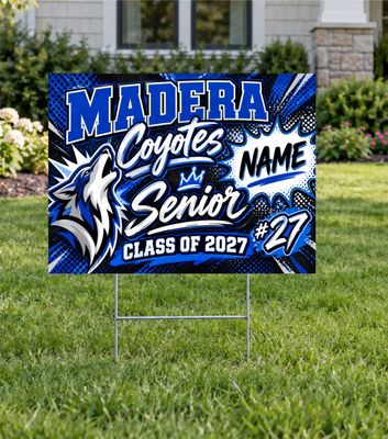 Madera Coyotes Custom Pop-Art Class of 27