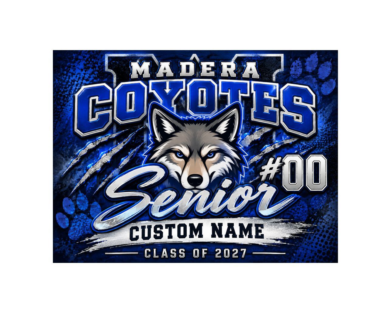 Madera Coyotes Senior Custom Yard Sign 2027