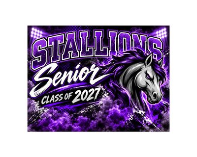 Madera Stallions Spotlight Senior Yard Sign