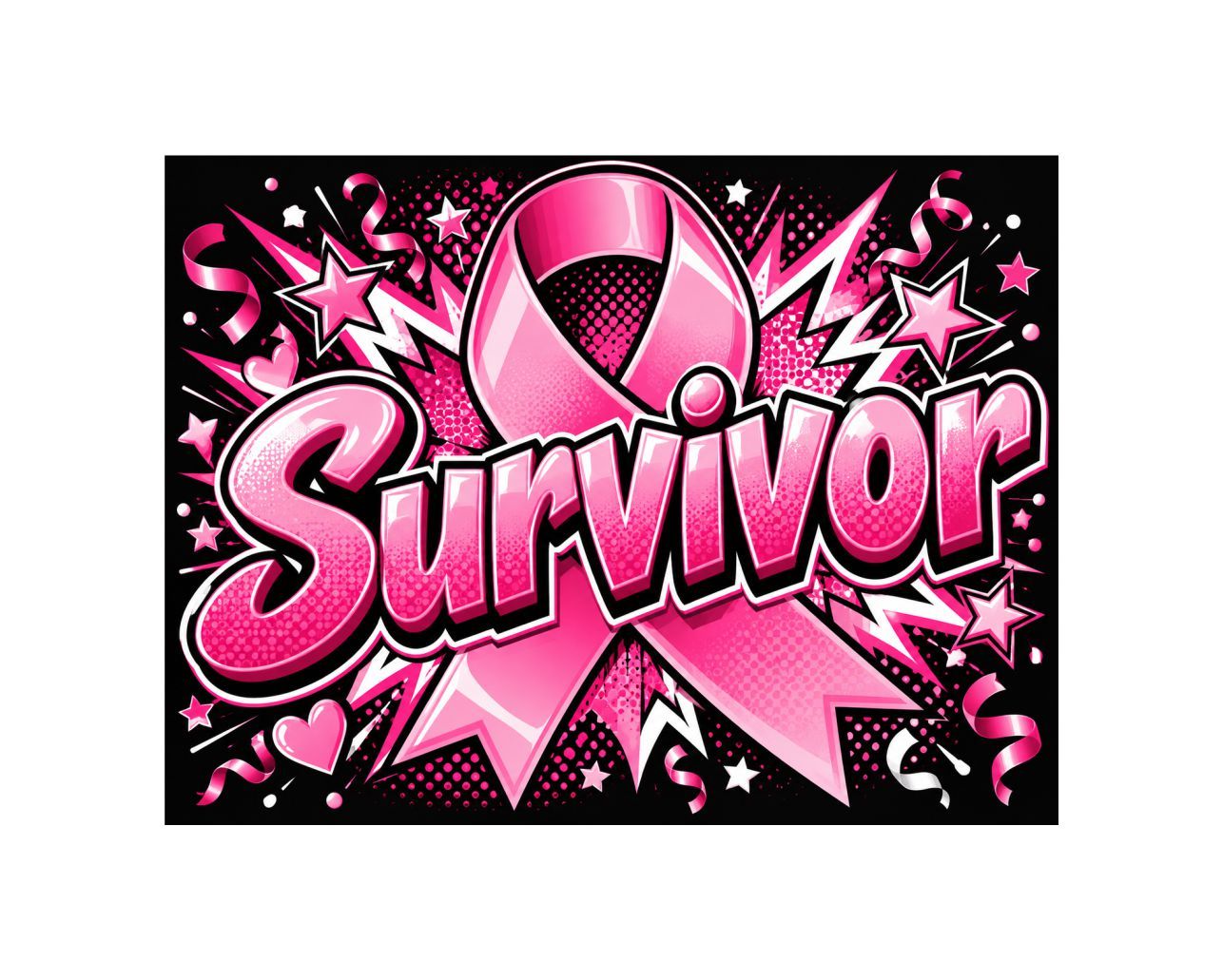 Breast Cancer Survivor Pop Art Yard Sign