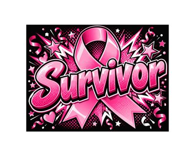 Breast Cancer Survivor Pop Art Yard Sign