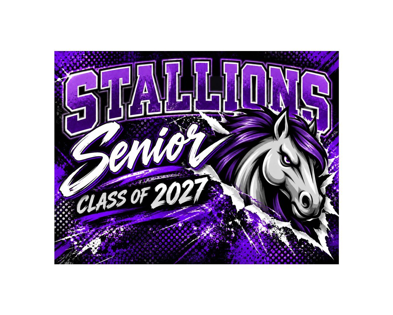 Madera Stallions Breakthrough Senior Yard Sign