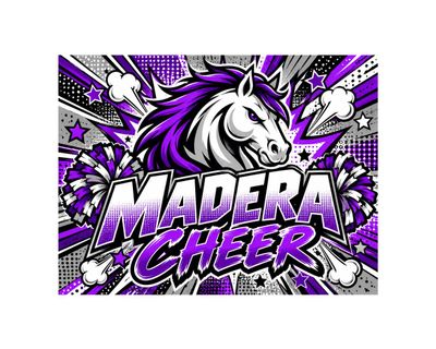 Madera Stallions Comic Cheer Yard Sign