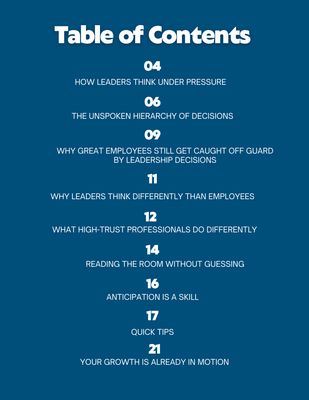 The Exec Vol 1 | How to Anticipate Your Leader's Next Move