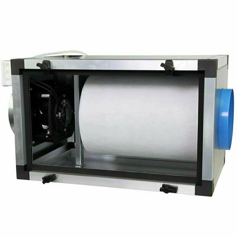 carbonactive unità di aspirazione e filtraggio ec in-line 800mc/h