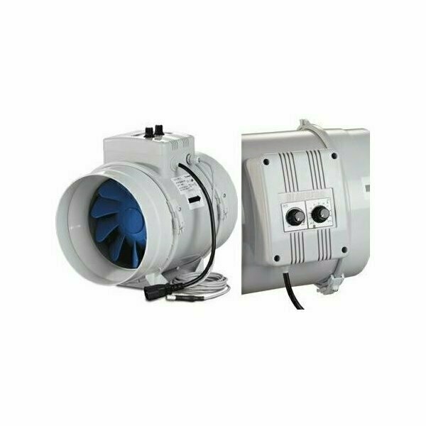 ESTRATTORE ARIA: BLAUBERG BI-TURBO 25CM - PORTATA 1360M3/H - CON TERMOSTATO