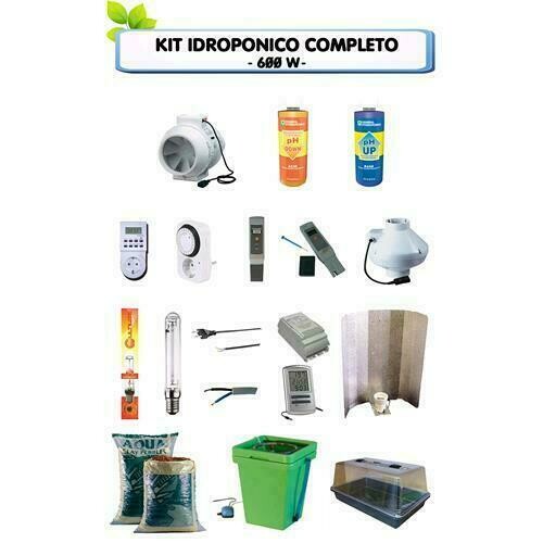 KIT COMPLETO IDROPONICO - 600W