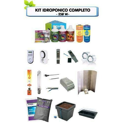 KIT COMPLETO IDROPONICO - 250W
